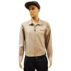 Gordon's Gin London Fog jacket Tan/Red Logo Patch NWT Men's size 40 Regular